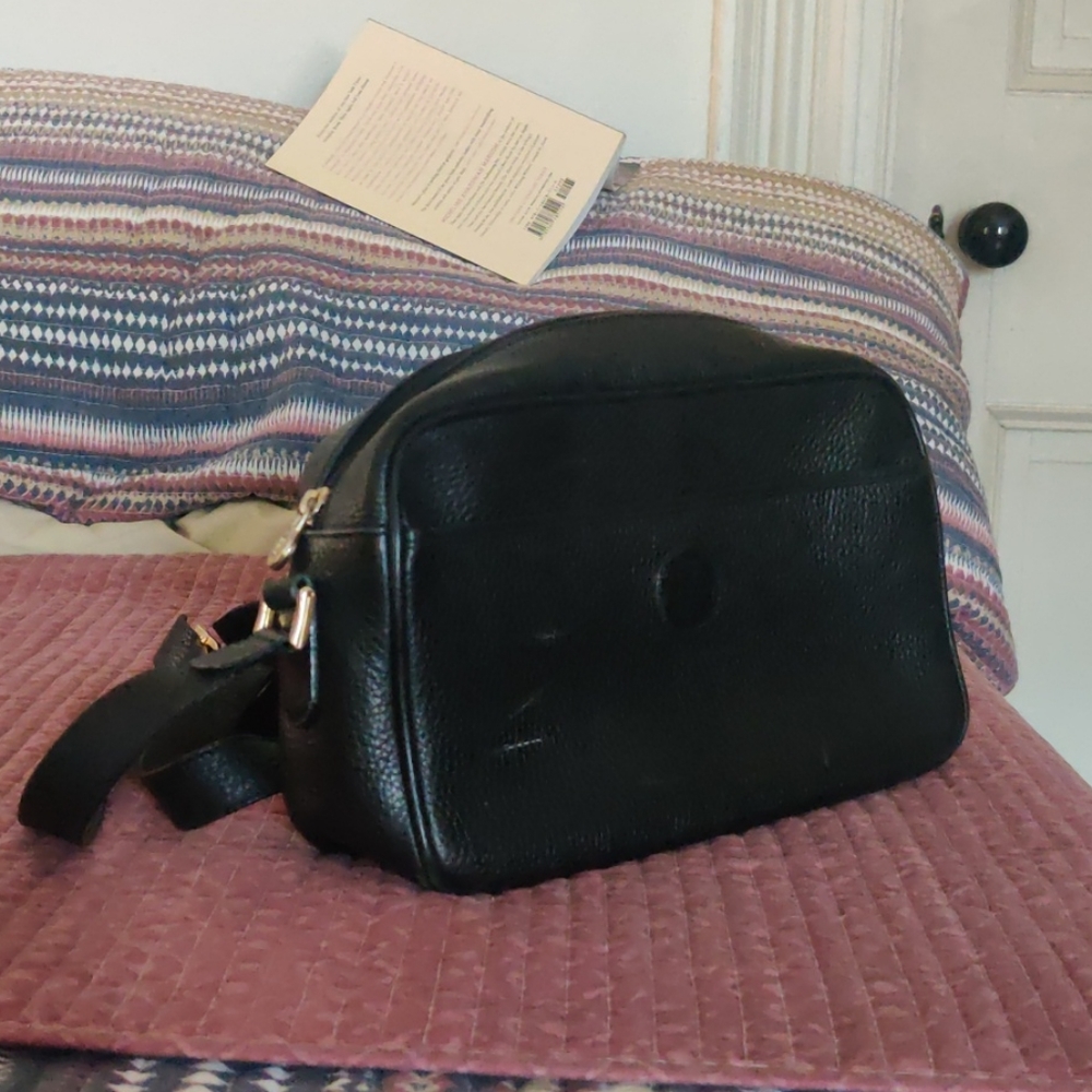 Black Leather Fendi Mini Bag